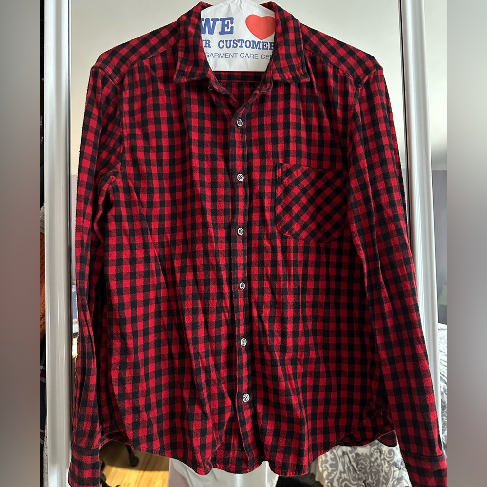 American Apparel Red&Black Flannel